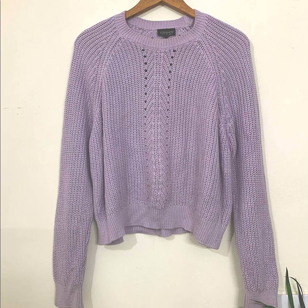 Topshop Lilac Sweater - Picture 2 of 6